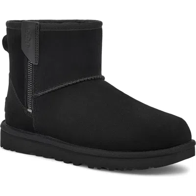 Ugg Short Zippered Ankle Boot In Black