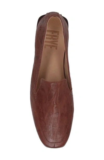 Frye Claire Flat In Brown
