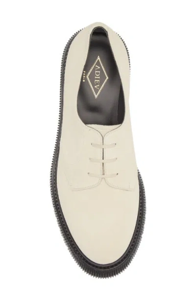 Adieu White Type 202 Derbys In White