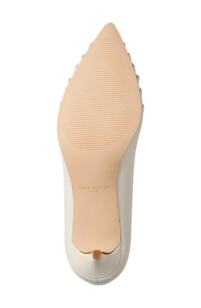Marc Fisher Ltd Paria Pointed Toe Kitten Heel Pump In White