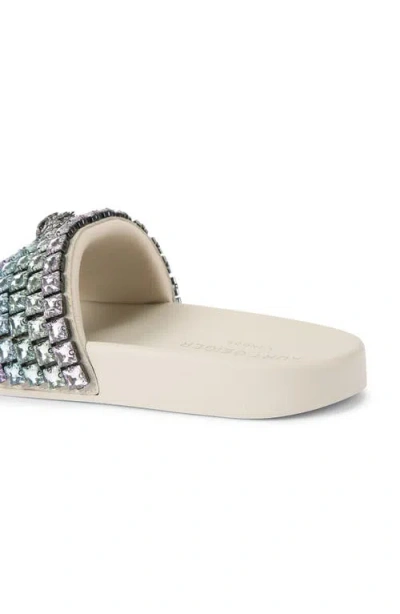 Kurt Geiger London Meena Eagle Slide Sandal In White