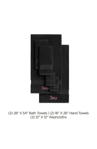 Juicy Couture Alyssa 6-piece Towel Set In Black