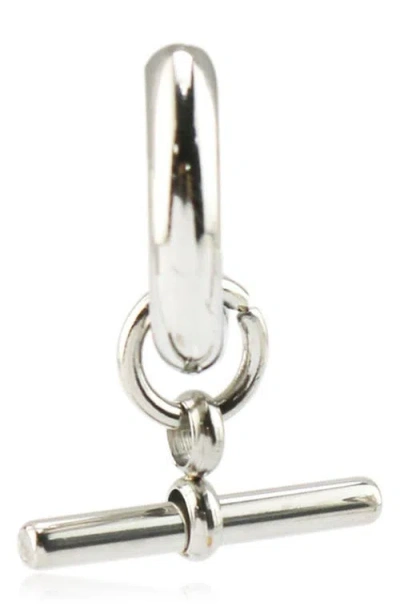 Rebl Toggle Drop Earrings In Silver