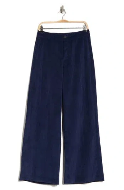 Rag & Bone Sofie High Waist Wide Leg Corduroy Pants In Blue