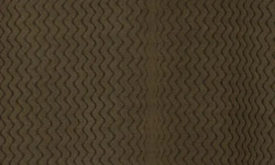 Rainforest Vault Chevron Knit 1/4 Zip Pullover In Green