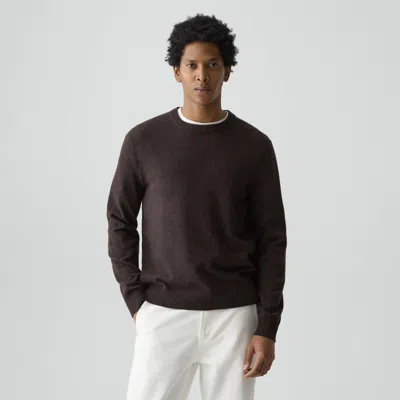 Theory Hilles Crewneck Sweater In Cashmere In Brown