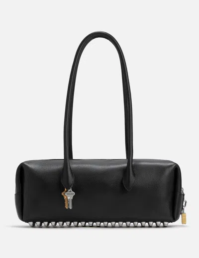 Alexander Wang Medium Roux Key-charm Shoulder Bag In Black