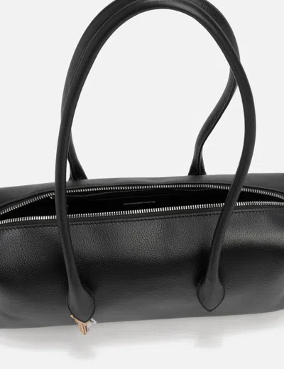 Alexander Wang Medium Roux Key-charm Shoulder Bag In Black