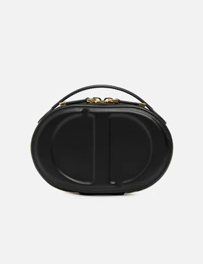 Dior Cd Signature Oval Camera Bag In Black