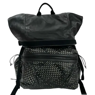 Pre-owned Bottega Veneta Black Leather Backpack ()