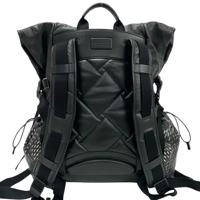Pre-owned Bottega Veneta Black Leather Backpack ()