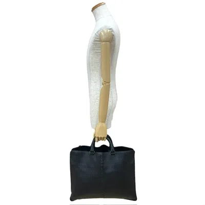 Pre-owned Bottega Veneta Black Leather Handbag Tote Bag ()