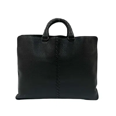 Pre-owned Bottega Veneta Black Leather Handbag Tote Bag ()
