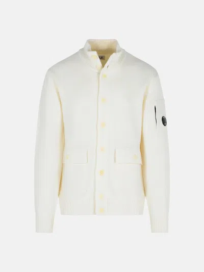 C.p. Company Wool Blend Sweater Front Pockets In Multi