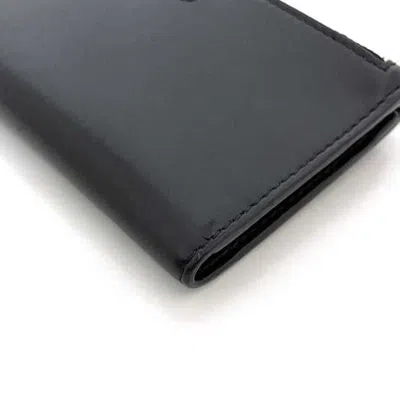 Pre-owned Burberry Black Leather Coin Purse/coin Case ()