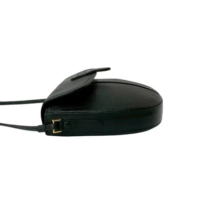 Pre-owned Burberry Black Leather Pochette Shoulder Bag ()