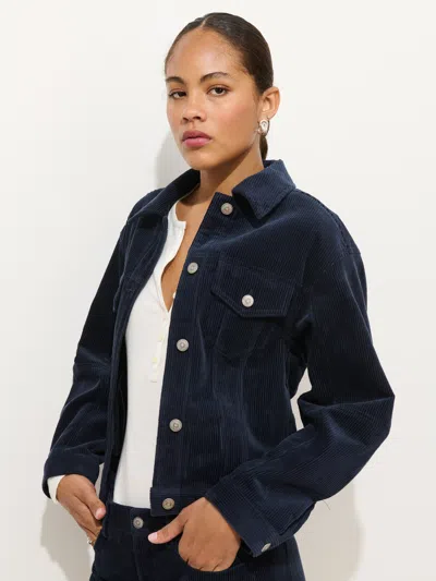 Alex Mill Camden Rider Jacket In Corduroy In Blue