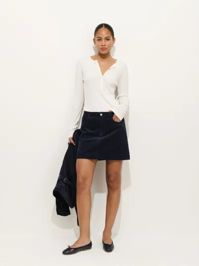 Alex Mill Camden Skirt In Corduroy In Black