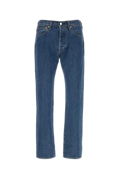 Levi's Buttoned Fitted Jeans In Blue