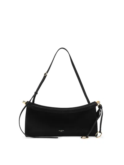 Alaïa Alaia Goatleather Shoulder Bag In Black