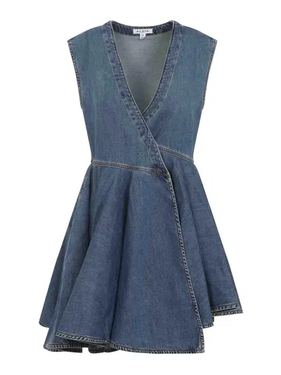 Alaïa Wrap Dress In Sand