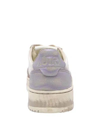 Autry Low Top Sneakers Contrasting Inserts In White