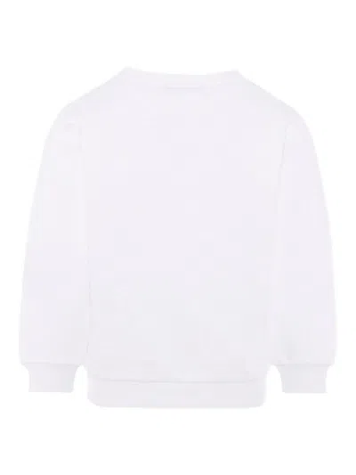 Balmain Logo-print Cotton Sweatshirt In White