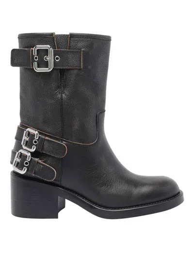 Chloé Dakota Ankle Boots In Black