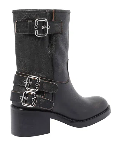 Chloé Dakota Ankle Boots In Black