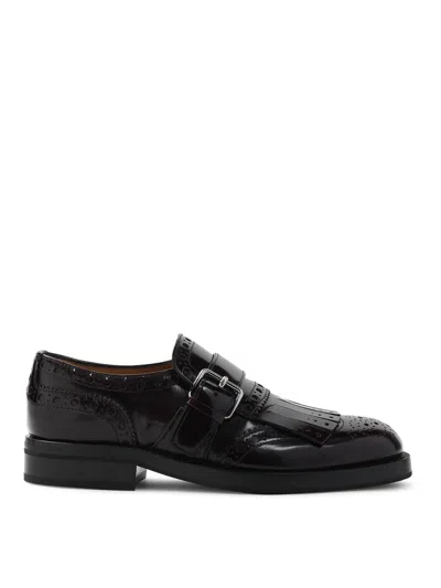 Church's Burgundy Leather Monk Phillis Formal Shoes In Burgundy