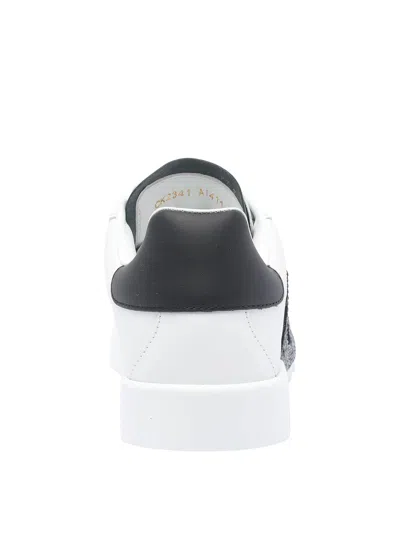 Dolce & Gabbana Calfskin Portofino Light Strobel Sneakers In White