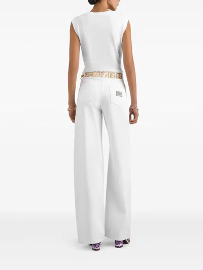 Dolce & Gabbana Women Logo Cotton T-shirt In White