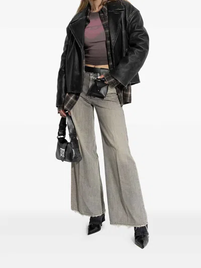 Diesel 1978 D-akemi Flared Jeans In Gray