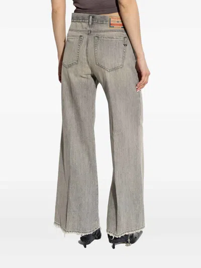 Diesel 1978 D-akemi Flared Jeans In Gray