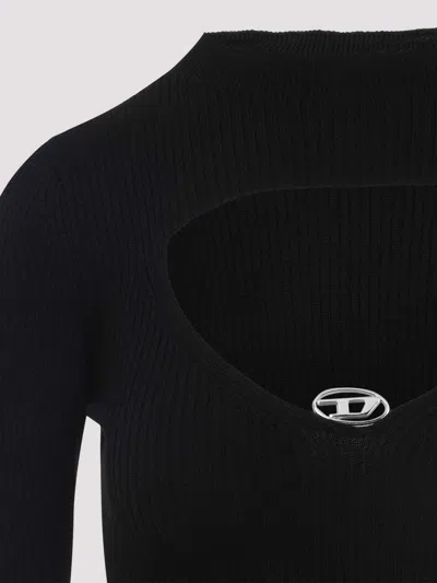 Diesel M-olina Black Jersey In Black