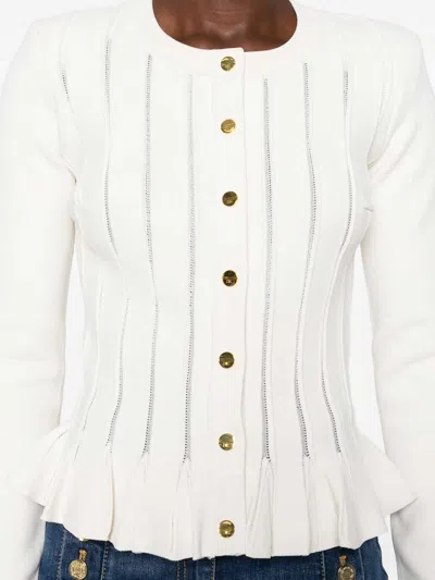 Elisabetta Franchi Tricot Sweater In White