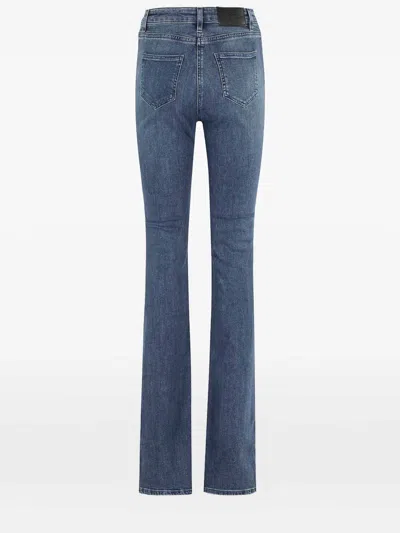 Elisabetta Franchi Classic Flared Jeans With Fitted Waist In Blue