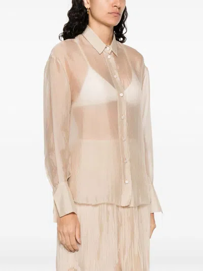 Forte Forte Organze Shirt In Nude