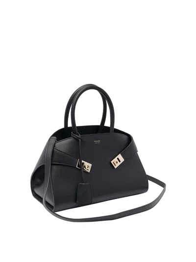 Ferragamo Hug Mini Handbag In Black