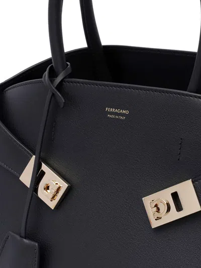 Ferragamo Hug Mini Handbag In Black