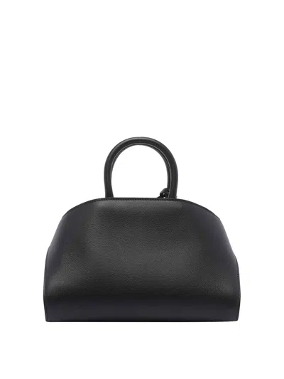 Ferragamo Mini Hug Leather Top-handle Bag In Black