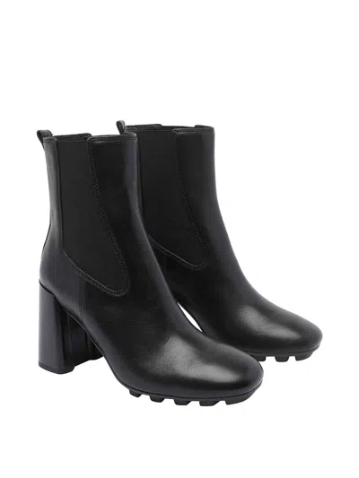 Hogan Pump Booties With Block Heel And Elastic Side Panels In Multi