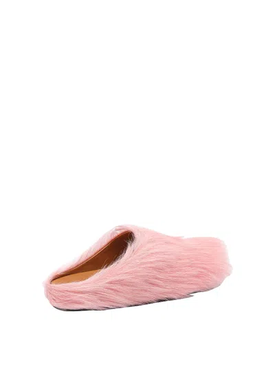 Marni Ssense Exclusive Pink Fussbett Sabot Loafers In 00c09 Lilla