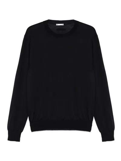 Jacob Cohen Men Wool And Silk Crewneck Sweater In Blue