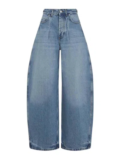 Jacquemus Le De-nimes Ovalo Jeans In Blue