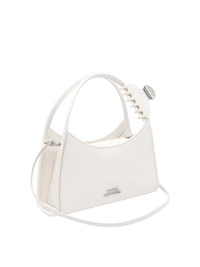 Marc Jacobs The Glam Claw Clip Crossbody Bag In White