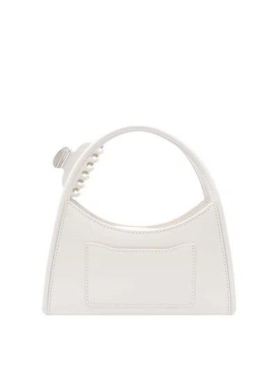Marc Jacobs The Glam Claw Clip Crossbody Bag In White