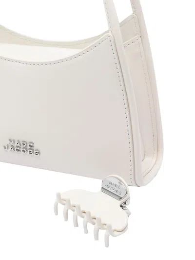 Marc Jacobs The Glam Claw Clip Crossbody Bag In White
