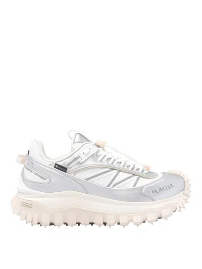 Moncler Trailgrip Gtx Leather & Mesh Sneakers In White