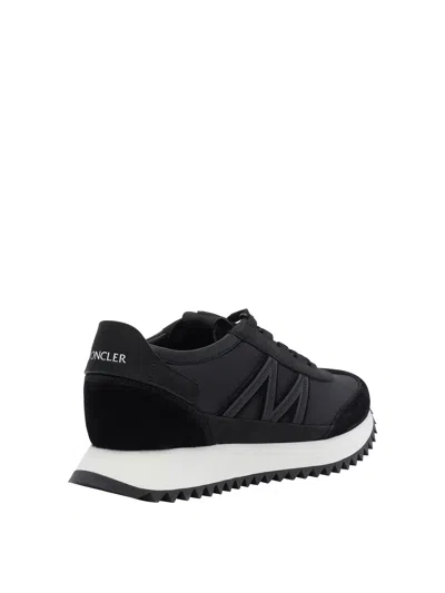 Moncler Ylon And Leather Pacey2 Sneakers In Black